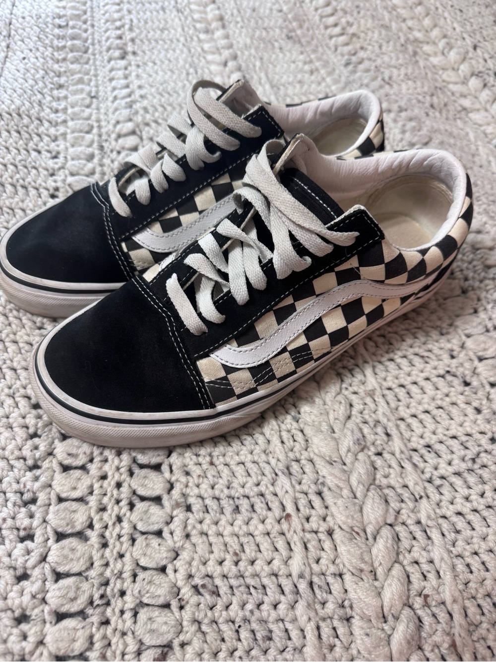 Vans Black & White Checkered Skate Shoes